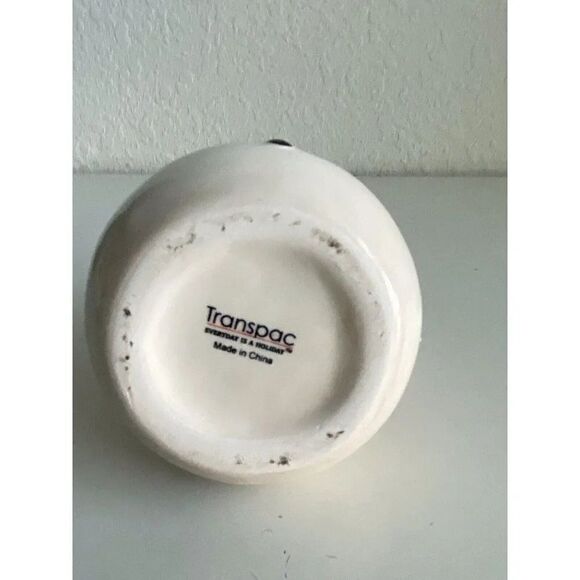 Johanna Parker Snowman Christmas Home Ceramic Liquid Soap Lotion Dispenser NEW - Picture 6 of 6